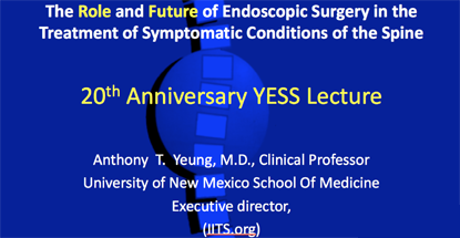 20th Anniversary YESS Lecture